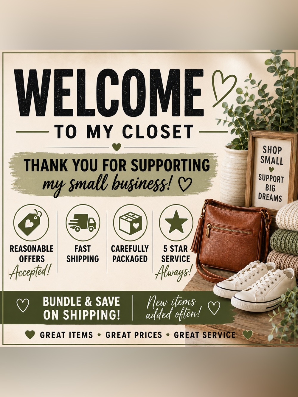 👋 Welcome to My Closet! Make Me an Offer!